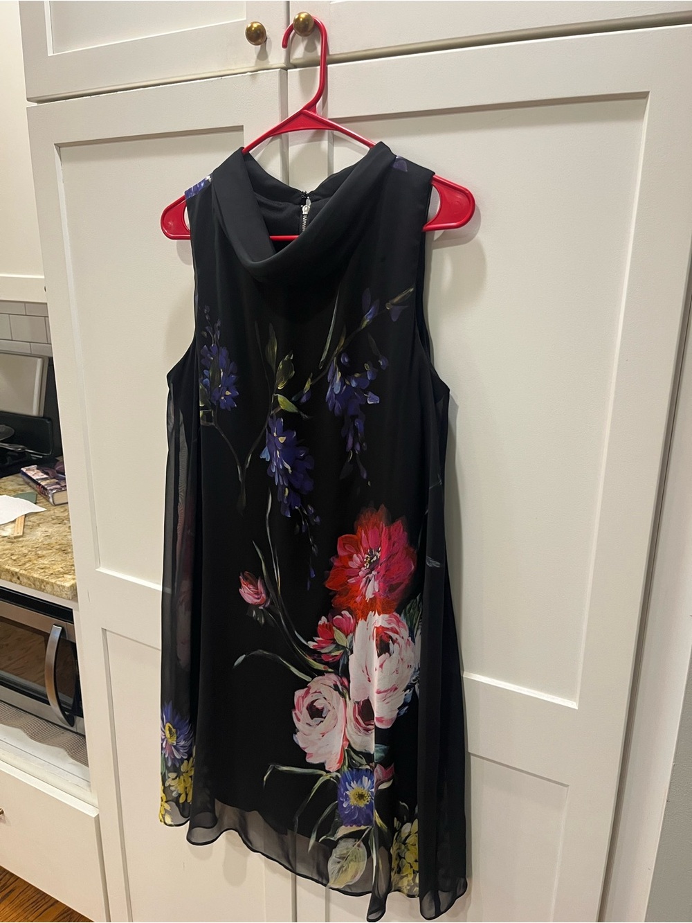 Ignite Evening Black Floral Dress - Picture 2 of 7